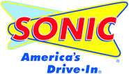 SONIC Drive-In logo SONIC Drive-In FREE SONIC®Cheeseburger* with Purchase of a SONIC®Cheeseburger**