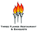 Three Flames Restaurant logo Three Flames Restaurant $10 OFF of $20 food purchase
